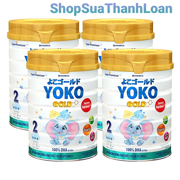 Combo 4 Cans Yokogold Powdered Milk 2 Cans 850g.