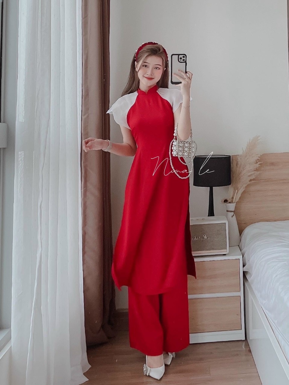 SÉT CÁCH TÂN LỤA 100D PHỐI TAY TƠ DỊU DÀNG SIÊU XINH SSMSDX366