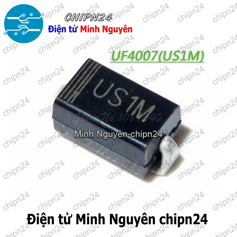 [10 con] (G7) Diode Dán US1M 1A 1000V (SMD) (HER108 UF4007) - HH003679
