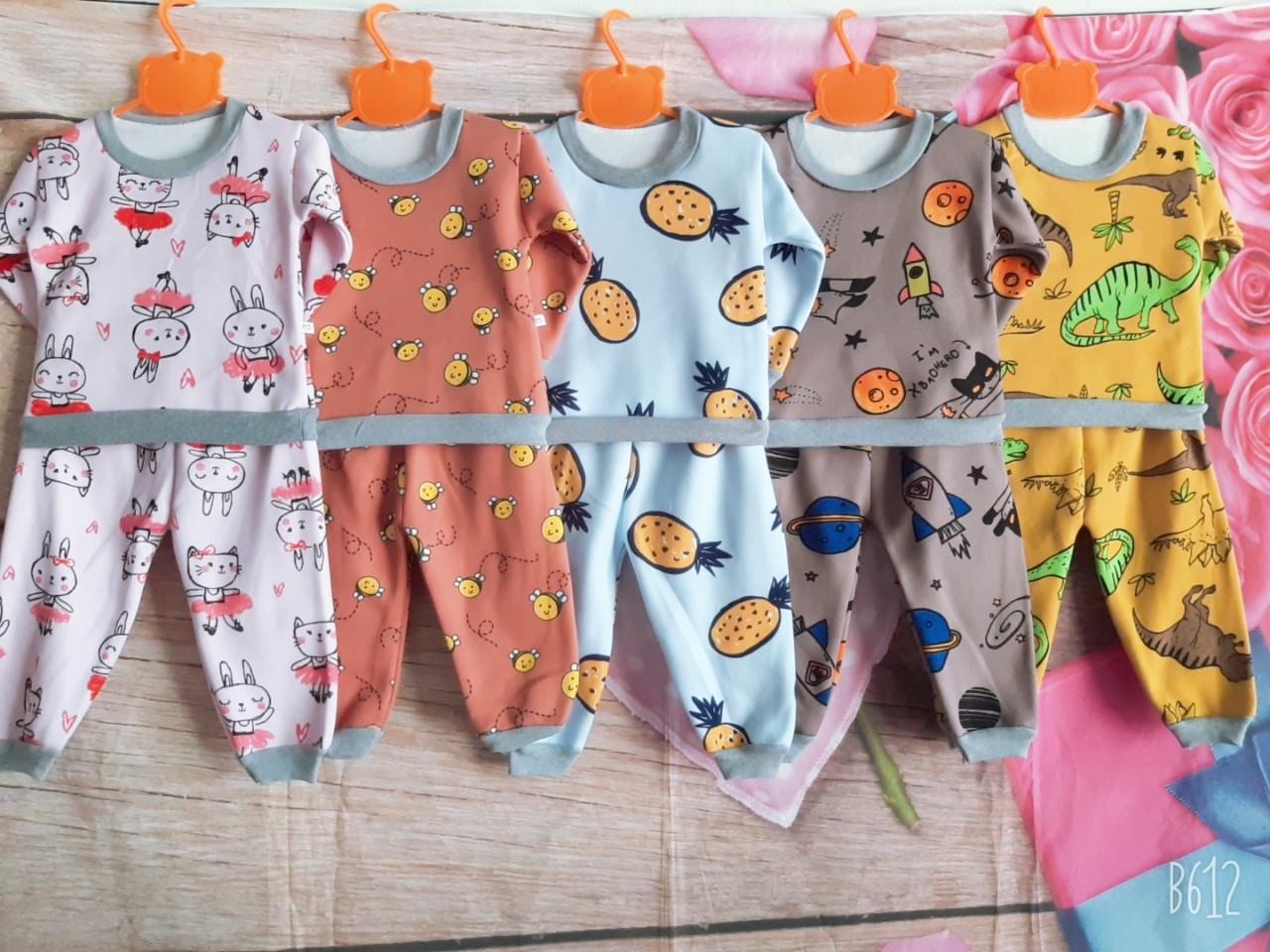 Sét 5 bộ nỉ lông chui đầu cho bé (KÈM QUÀ TẶNG)