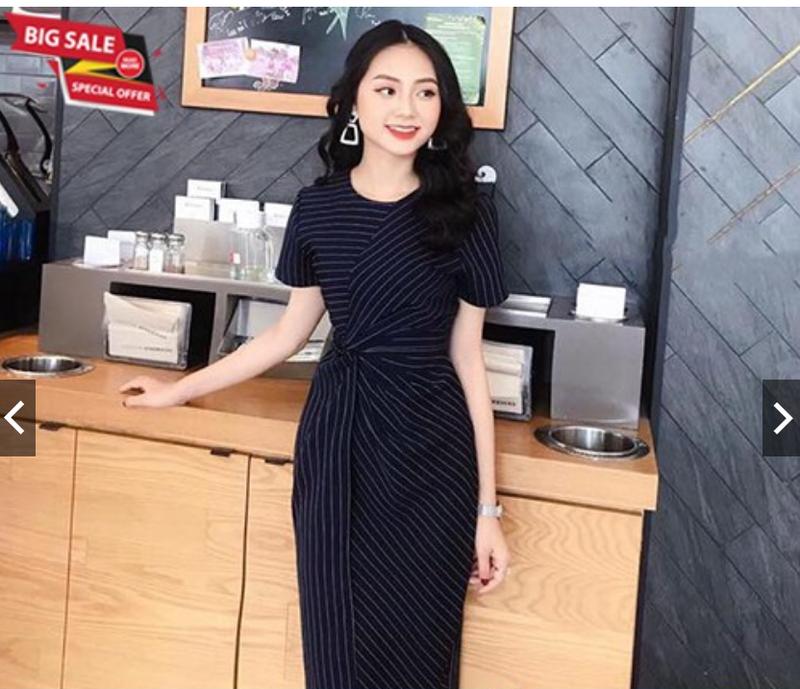 [HCM]ĐẦM SỌC XOẮN EO NANA