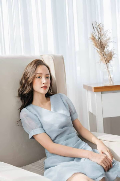 ĐẦM XÒE CỔ V XẾP LY HẠT EO SWEET DRESS