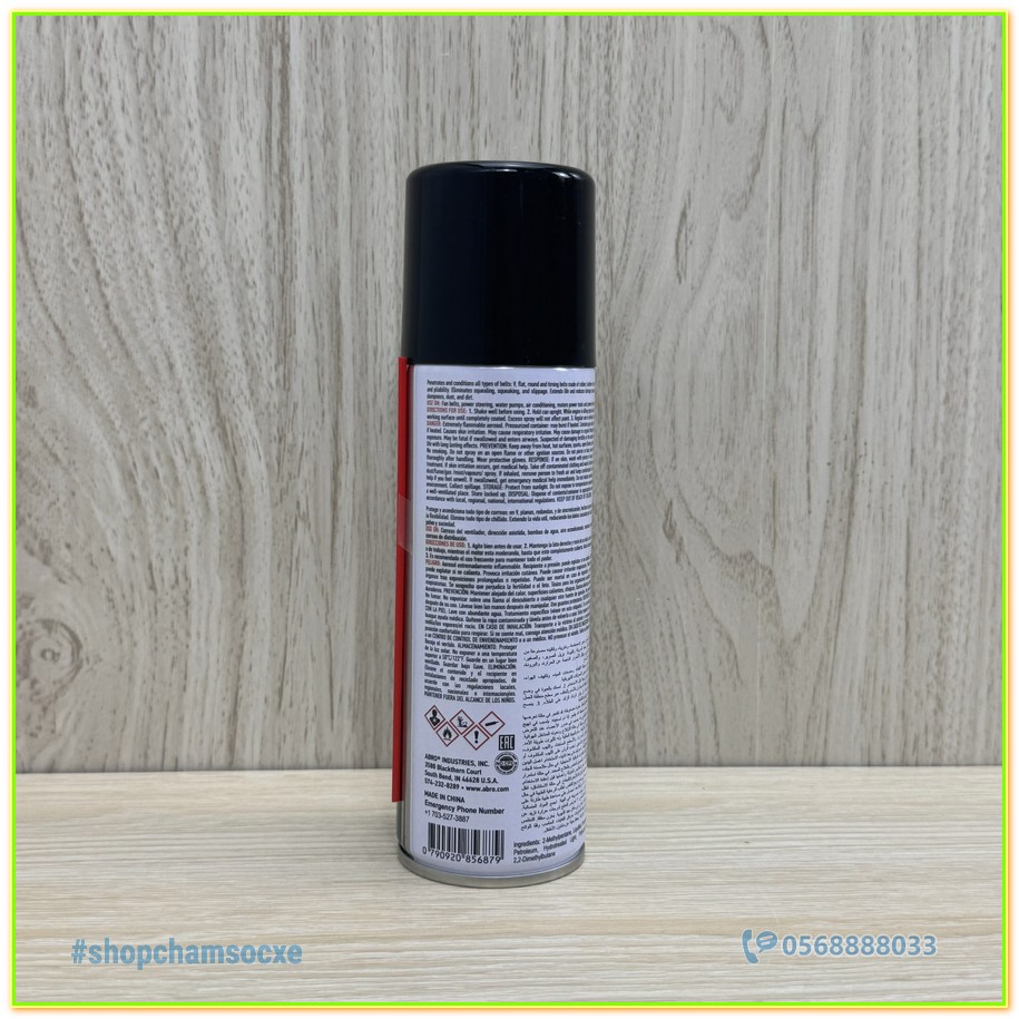 Bảo dưỡng dây curoa Abro Belt Dressing & Conditioner 170g