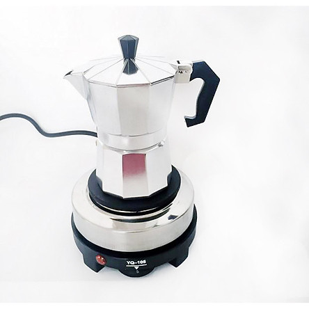 Bình pha cafe Moka Pot 300ml Loại Tốt - Ấm pha cafe - Bình pha cà phê - Ấm pha cà phê - Ấm pha cafe siêu tốc - Máy pha cà phê ,Có thể sử dụng là ấm pha trà, ấm pha chè, ấm pha trà mini