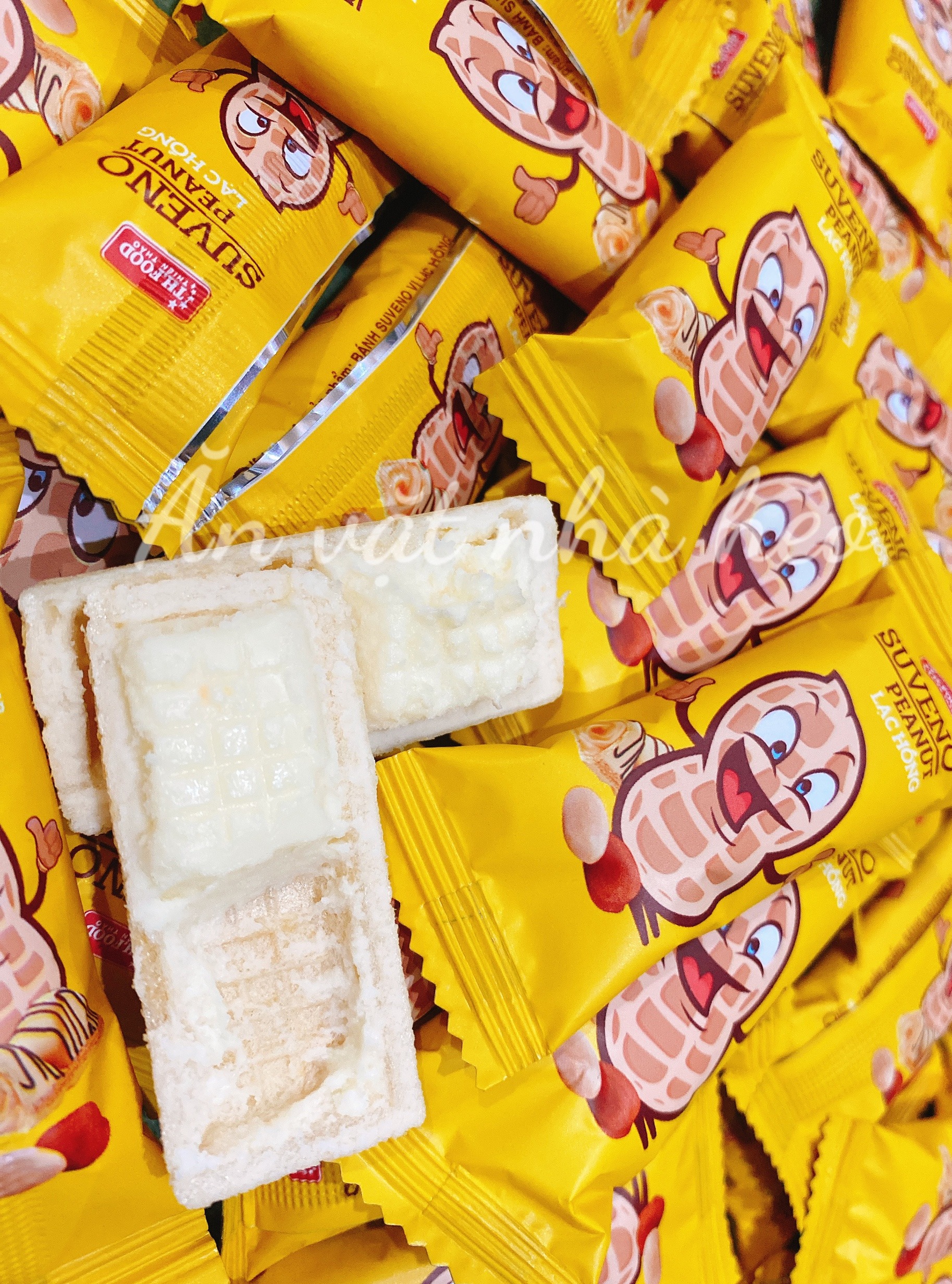 [Hoàn tiền 10%] BÁNH SỮA CHUA GIÒN VỊ ĐẬU PHỘNG GÓI 500gr N026