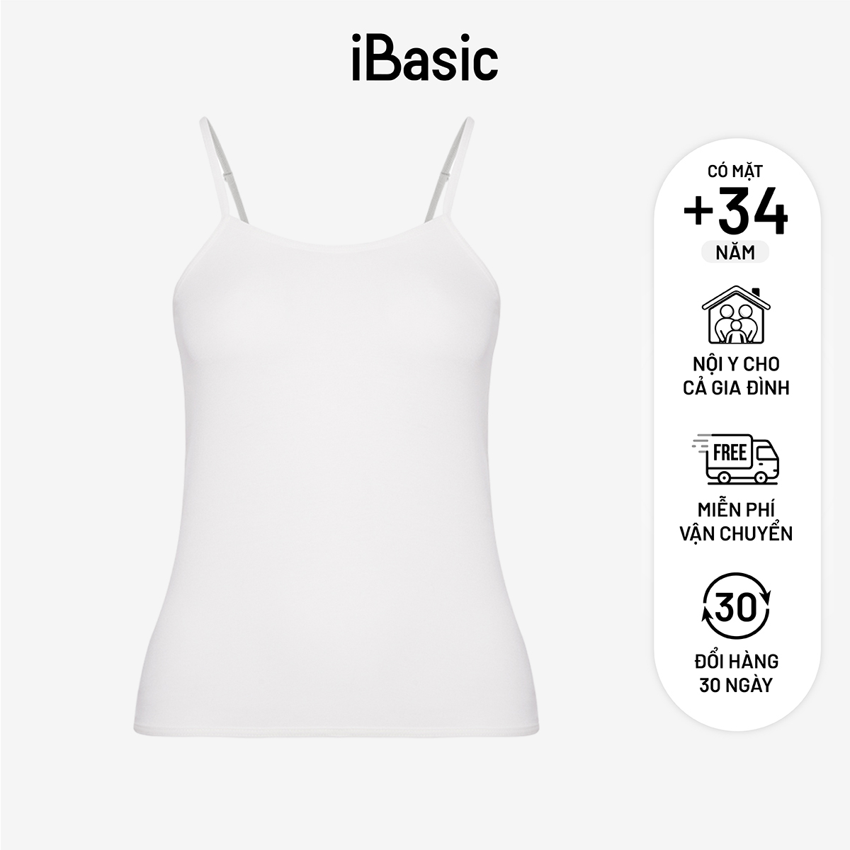 Áo lót cami dài ibasic va112