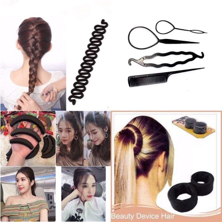 [HCM]COMBO 7 MÓN: BỘ TẠO KIÊU THẮT BÍM BÚI TÓC ĐA NĂNG LÀM PHỒNG TÓC