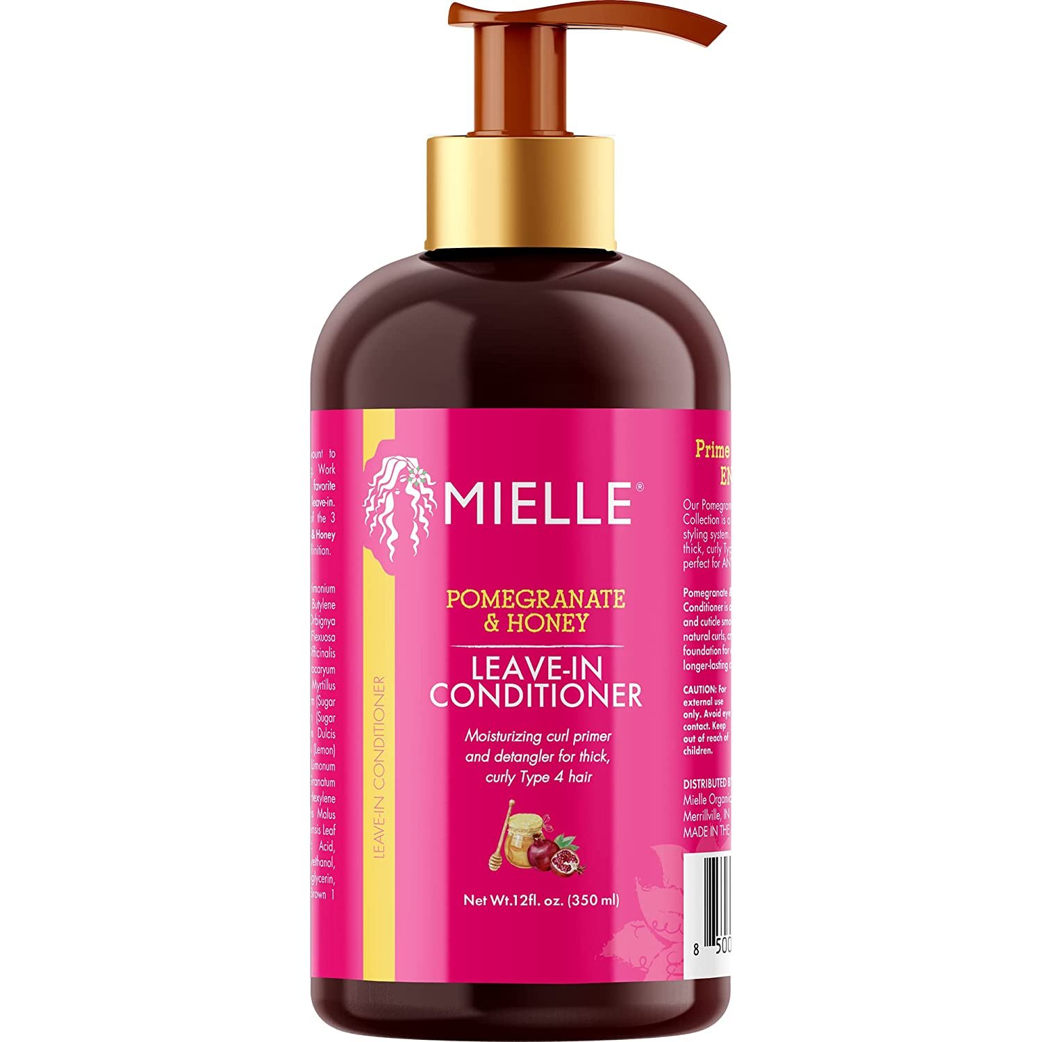 Dầu gội xả dưỡng ẩm tóc xoăn Mielle Organics Pomegranate & Honey Moisturizing Shampoo and Honey Shampoo and Conditioner - Leland
