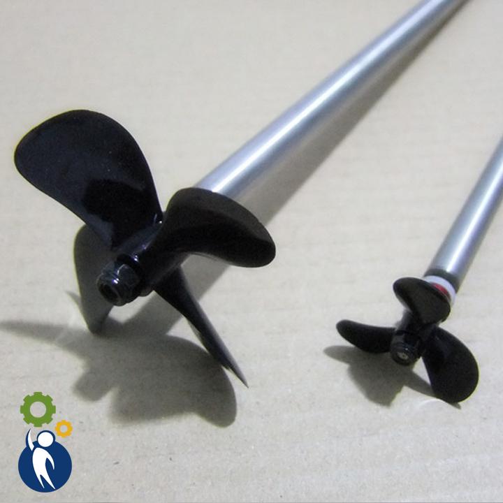 Chân Vịt 55mm 4 Cánh Thuận, trục 4mm
