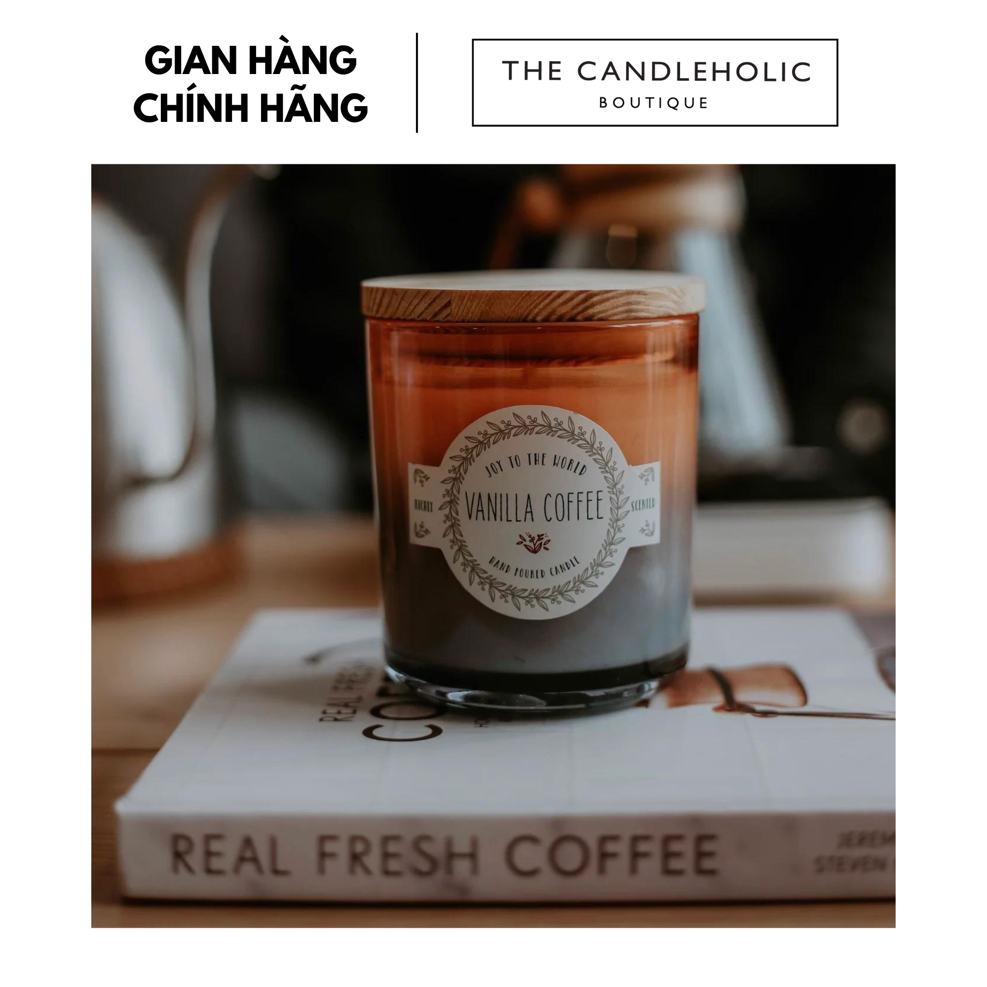 Nến thơm The Candleholic VANILLA COFFEE (Hương cà phê & vanilla)