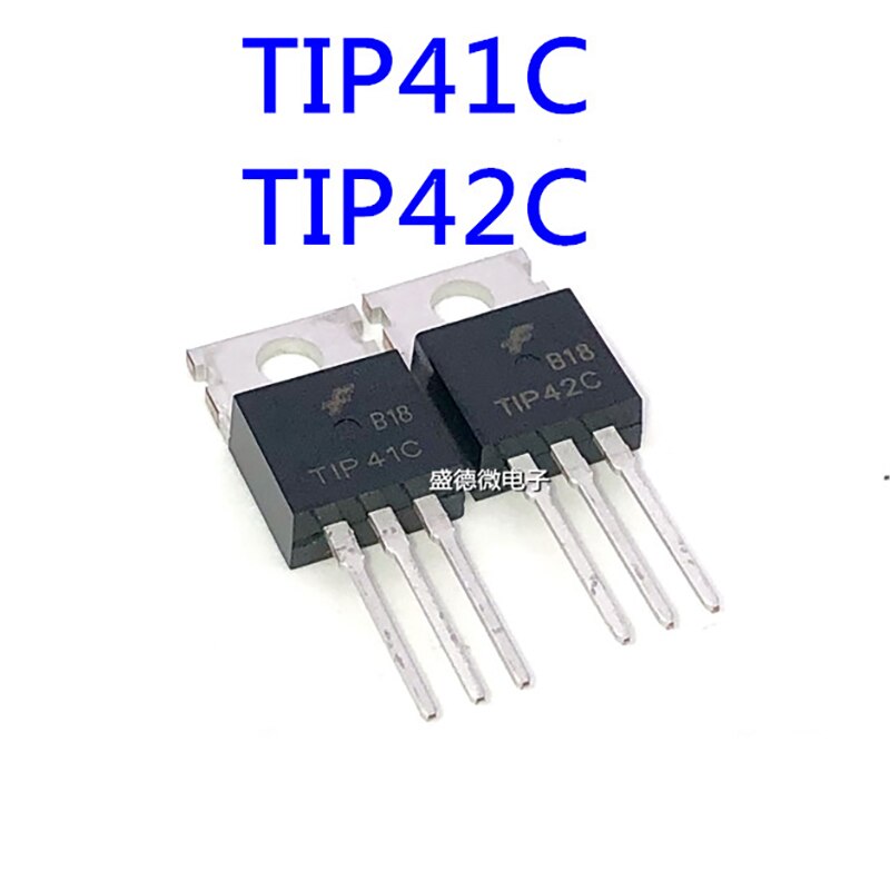 TRANSISTOR TIP41C NPN- TIP42C PNP- TIP122 - TIP127 TO220 TRANS 6A 100V (DIP)