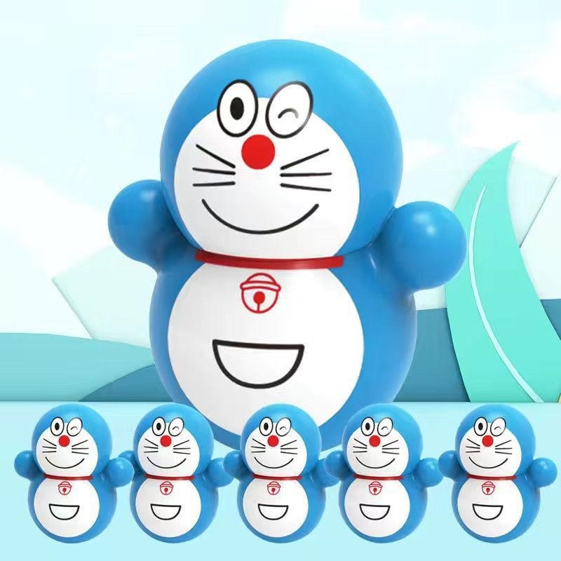 Combo 5 ~ 10 con lật đật mini nhiều hình dáng ngộ nghĩnh dành cho bé doreamon minion người tuyết ...