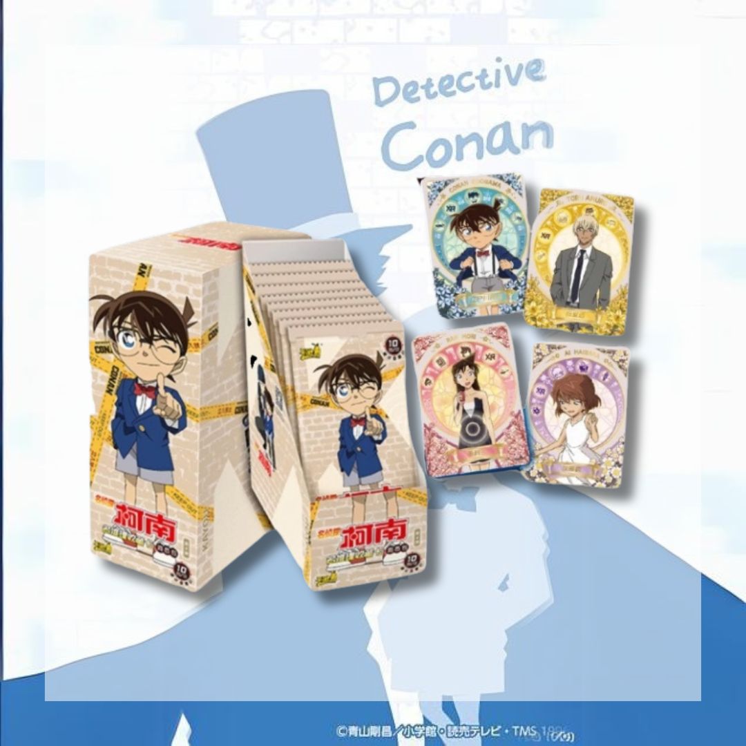 Hộp pack ảnh thẻ conan thám tử lừng danh set card gacha nhân phẩm anime chibi