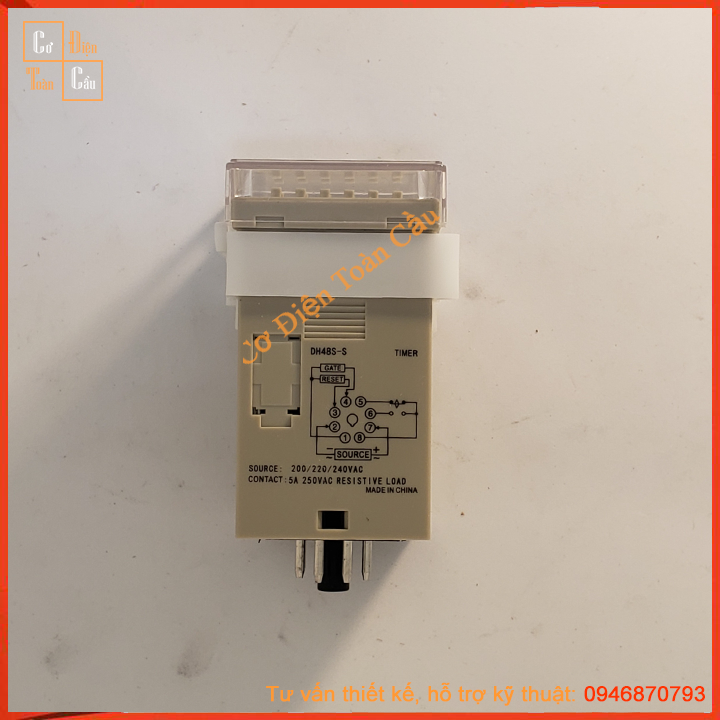 Rơ le thời gian tuần tự DH48S-S 220VAC ( kèm đế)