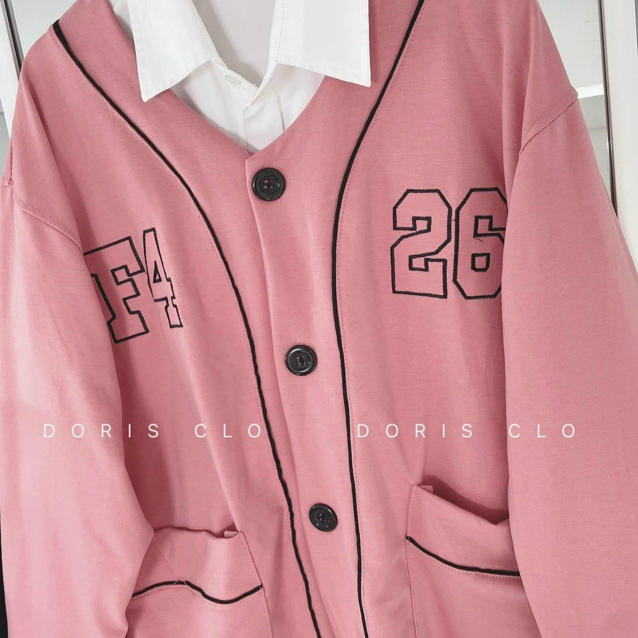 Áo Khoác Cardigan Nữ Form Rộng Chất Liệu Nỉ Bông Mềm Mại Thiết Kế  Họa Tiết Tay Viền