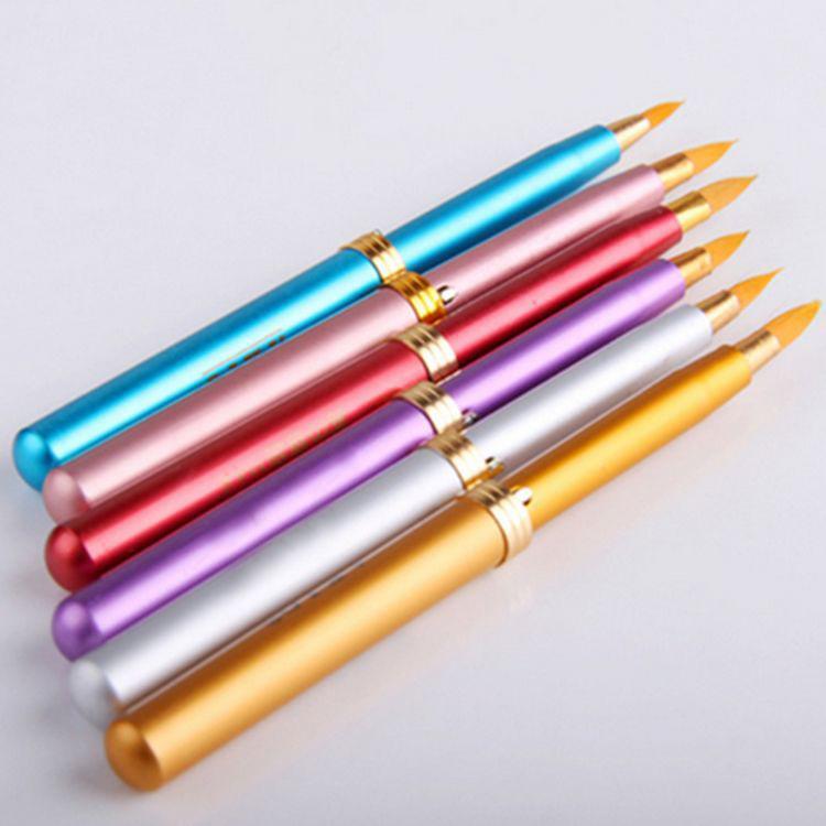 Cọ Son Môi Bằng Kim Loại Có Nắp Đậy Gọn Nhẹ Nhiều Màu tiện lợi đánh đều màu môi không bị vón cục màu môi