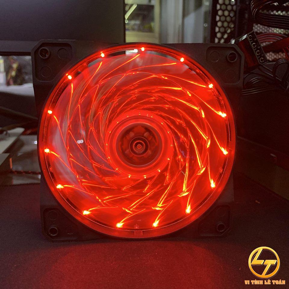 Fan case rb 12cm 15 led red - led đỏ
