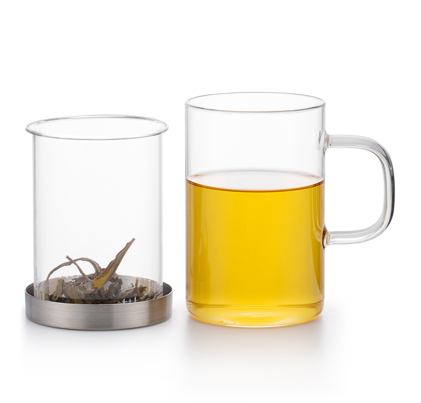 Ly lọc trà thủy tinh Samadoyo S019A 500ml (Trắng)