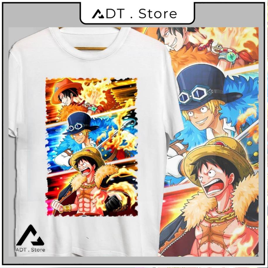 Siêu rẻ - ️freeship️áo thun in hình anh em nhà monkey d. luffy cực chất - áo thun one piece / có đủ size trẻ em