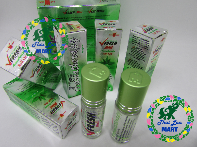 12 chai dầu gió lăn vfresh mini original indonesia 4 ml