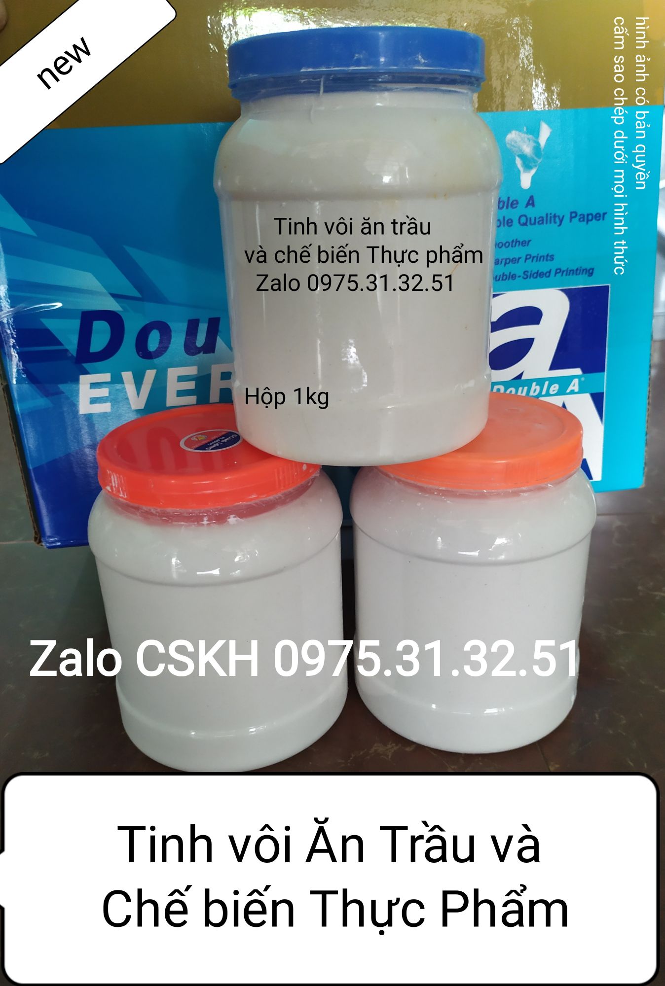 vôi sạch ăn trầu làm bánh 1kg