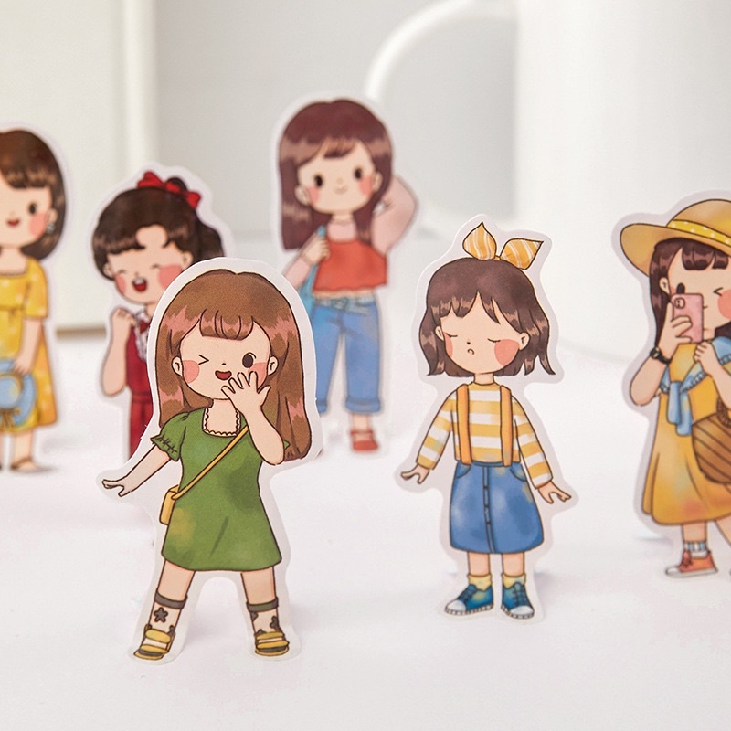 [FREESHIP] D3 - Set 20 sticker cậu bé, cô bé, con người