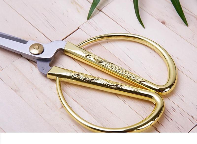 Kéo mạ vàng chạm khắc rồng phụng siêu bén ,siêu bền