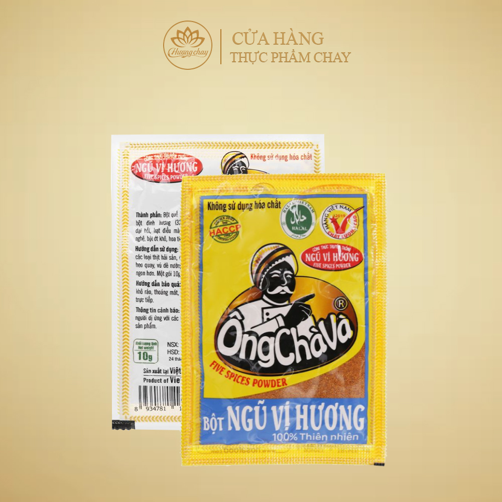 Bột ngũ vị hương ông chà và 10g - thực phẩm hương chay ocgv008