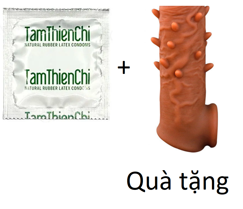 1 Chiếc bao cao su tamthienchi family + Tặng kèm ống tay che nắng có quai chống tuột