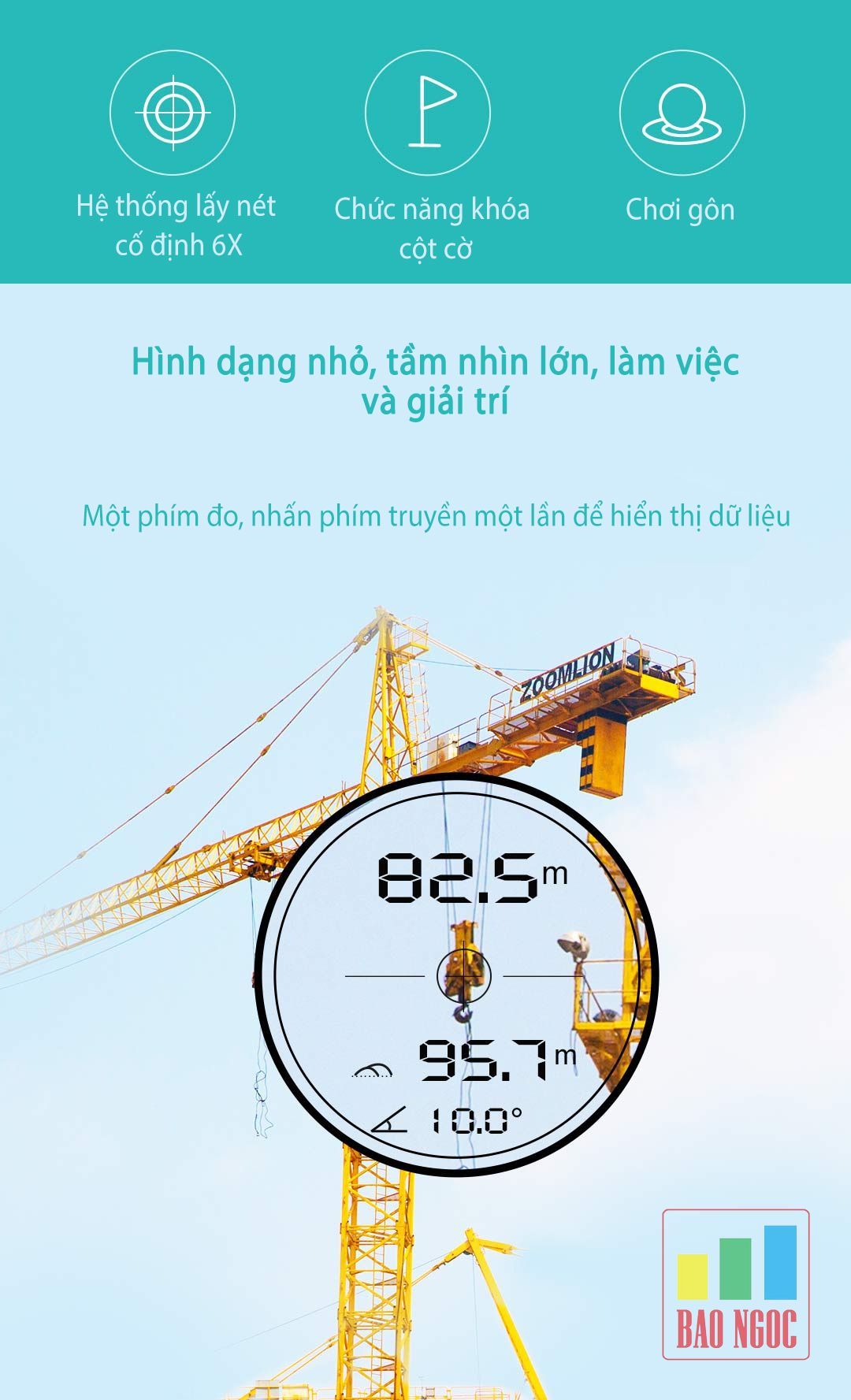 Ống nhòm chơi golf Mileseey PF230