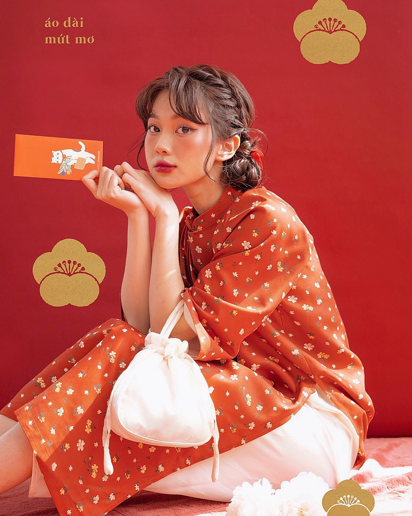 Set áo dài (kèm quần) Naked by V - Mứt Tết
