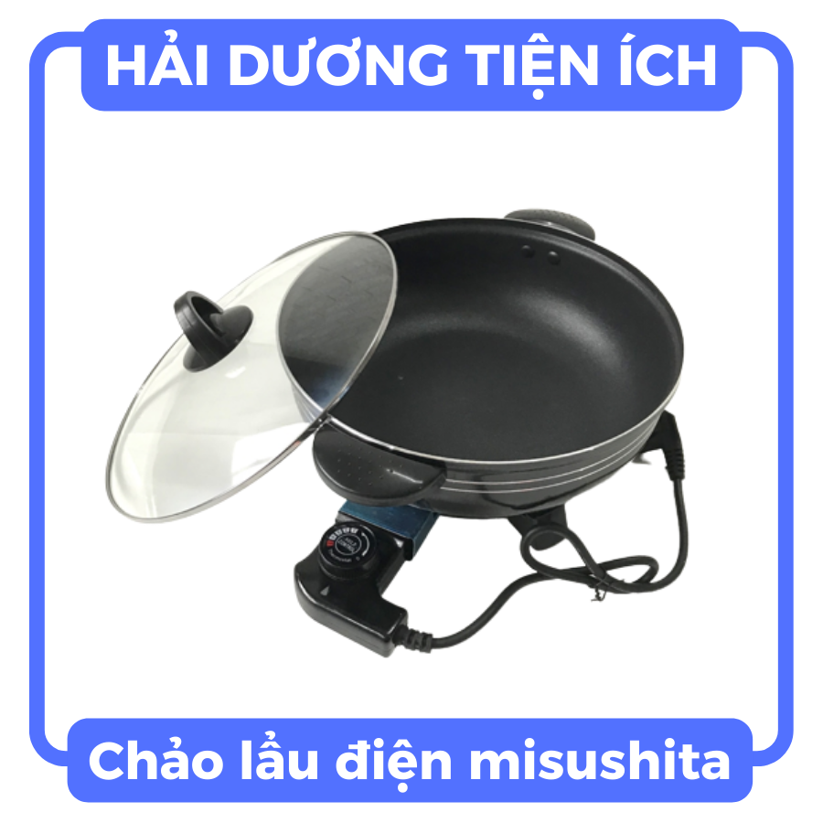 Chảo điện đa năng,nồi lâu điện thái lan misushita và dây nguồn - 1500w - size30