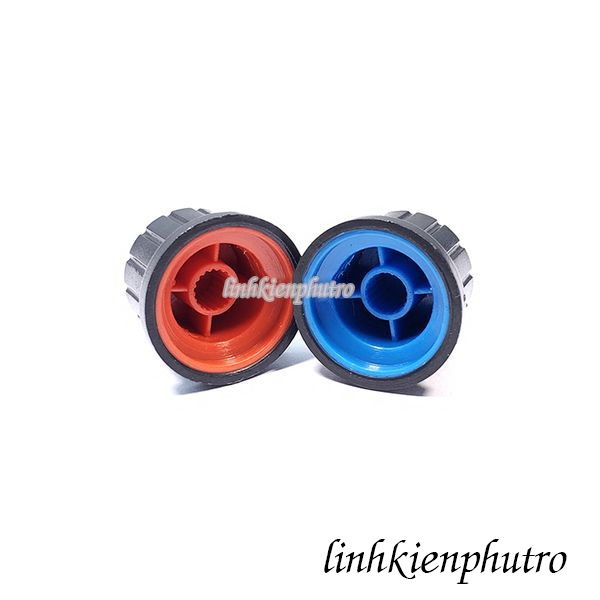 COmbo 10 cái Núm Volume 6mm Trục Hoa - Phi 24mm