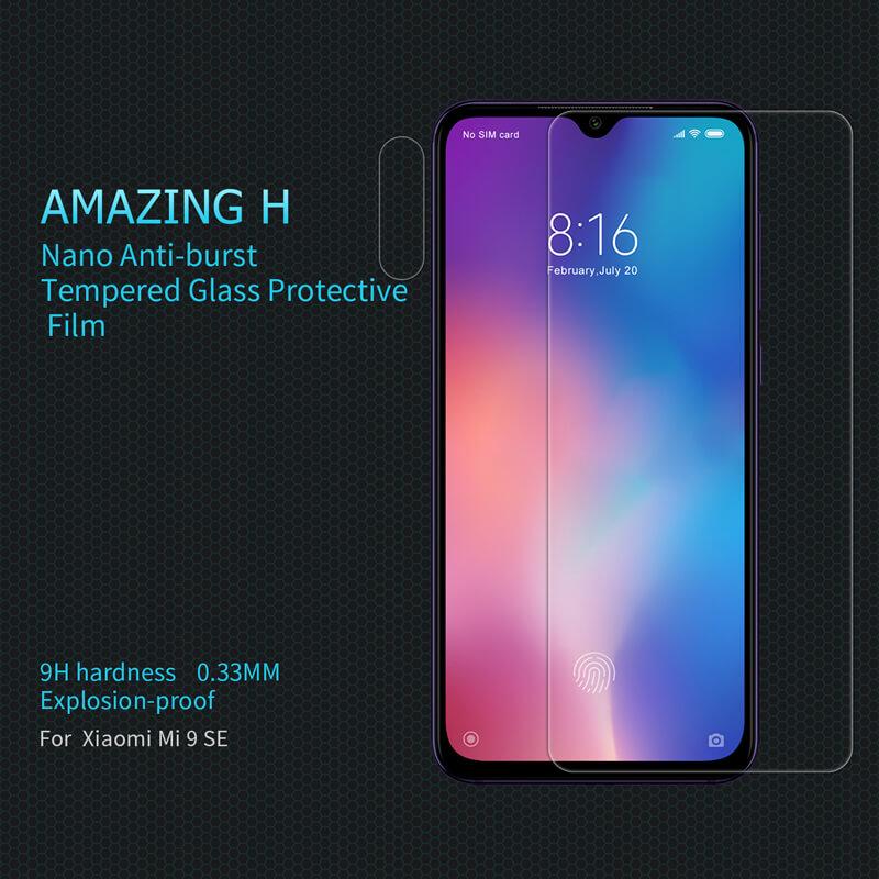 Kính cường lực Nillkin Amazing H cho Xiaomi Mi 9, Mi 8, Redmi 7 Tặng kèm dán camera