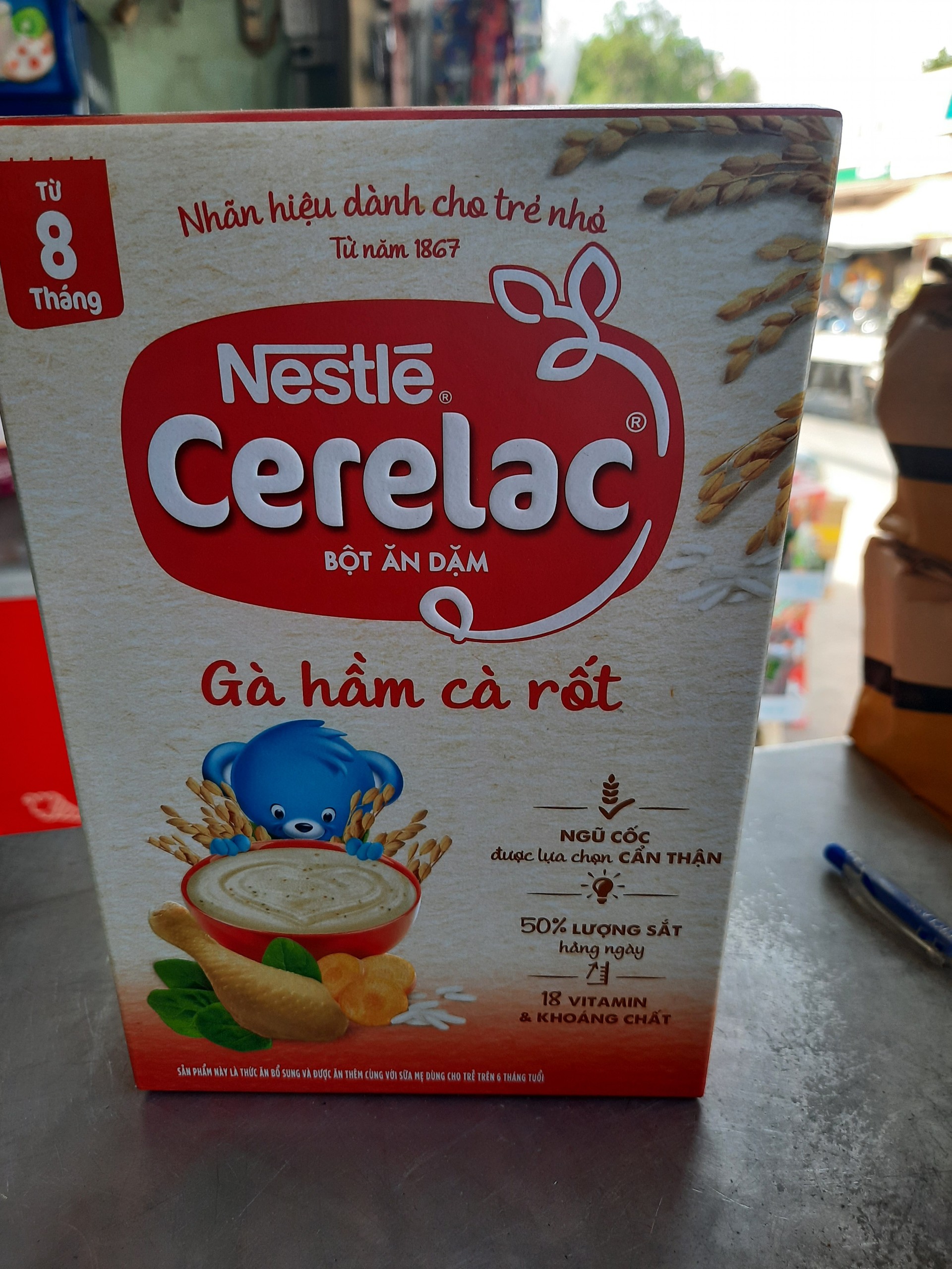 [HCM]Bột ăn dặm Nestlé Cerelac gà hầm cà rốt 200g (7 - 24 tháng)
