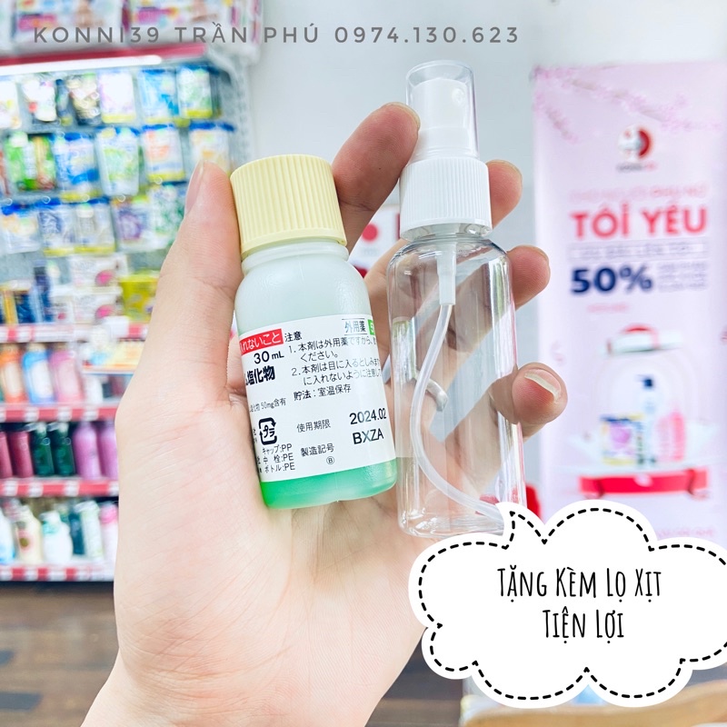 Tinh chất mọc tóc Sato thảo dược Nhật Bản lọ 30ml, tặng kèm lọ xịt