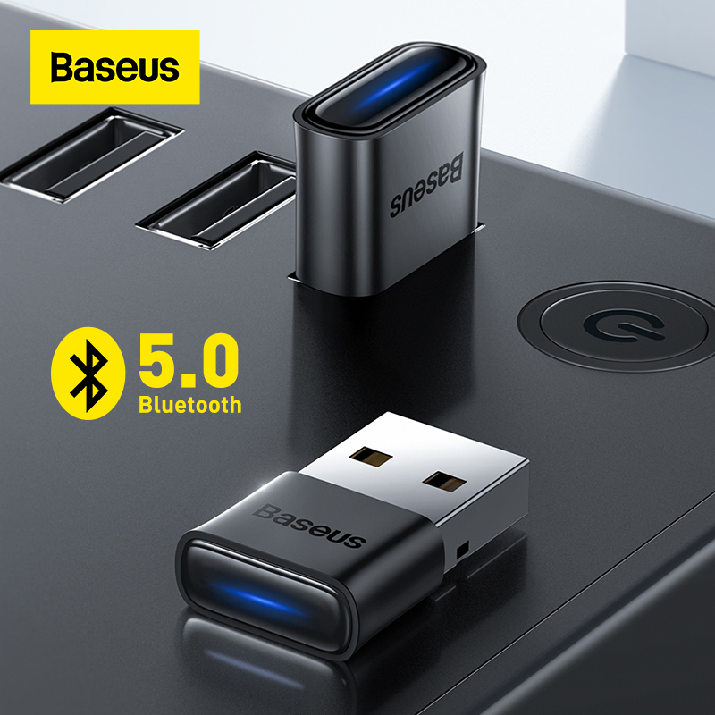 Baseus usb bluetooth 5.0 phát âm nhạc thu âm thanh cho pc loa máy tính xách tay bàn phím chuột không dây bộ phát usb hshop hshop365