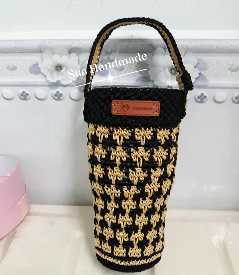 Túi đựng ly giữ nhiệt Handmade (không bao gồm ly)