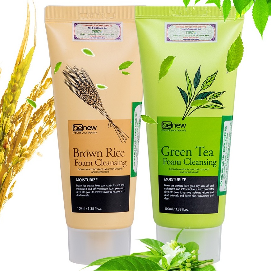 Sữa rửa mặt Benew trà xanh Green Tea Hàn quôc 100ml