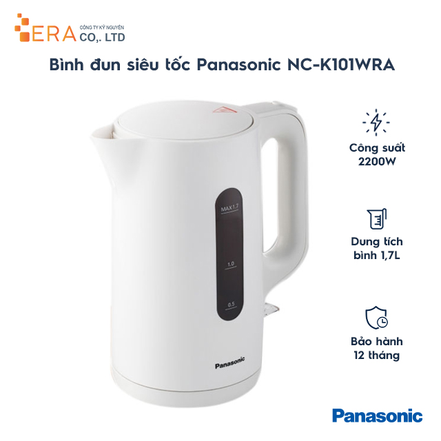 Bình đun siêu tốc  Panasonic NC-K101WRA