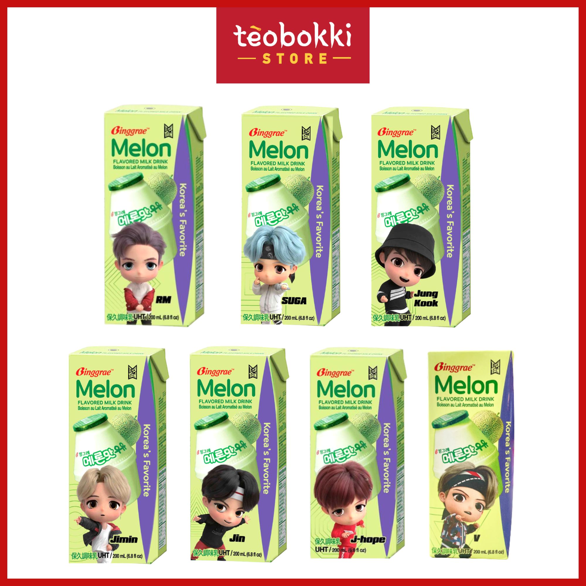 Sữa tươi Binggrae Hàn Quốc nhiều vị 200ml