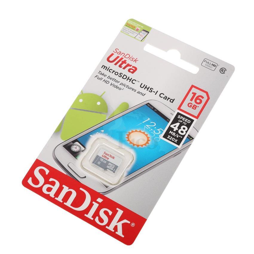 [Xả Kho 300 Cái] Thẻ nhớ MicroSDXC SanDisk Ultra 16GB