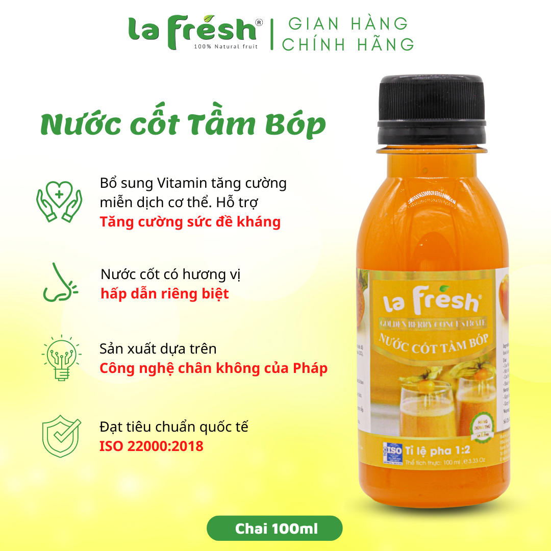 Nước cốt Tầm bóp Lafresh chai 100ml