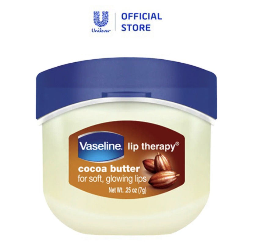 Sáp dưỡng môi Vaseline 7g ( Hoa hồng và Cacao)