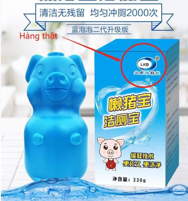 Combo 2 Lọ Thả Bồn Cầu Tẩy Sạch - Diệt Khuẩn - Khử Mùi Toilet Hình Con Heo / Lợn Thả Bồn Cầu