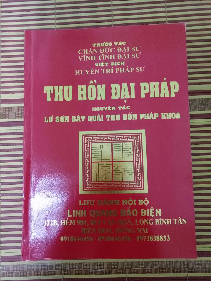 Sách đạo giáo: Thu Hồn Đại Pháp
