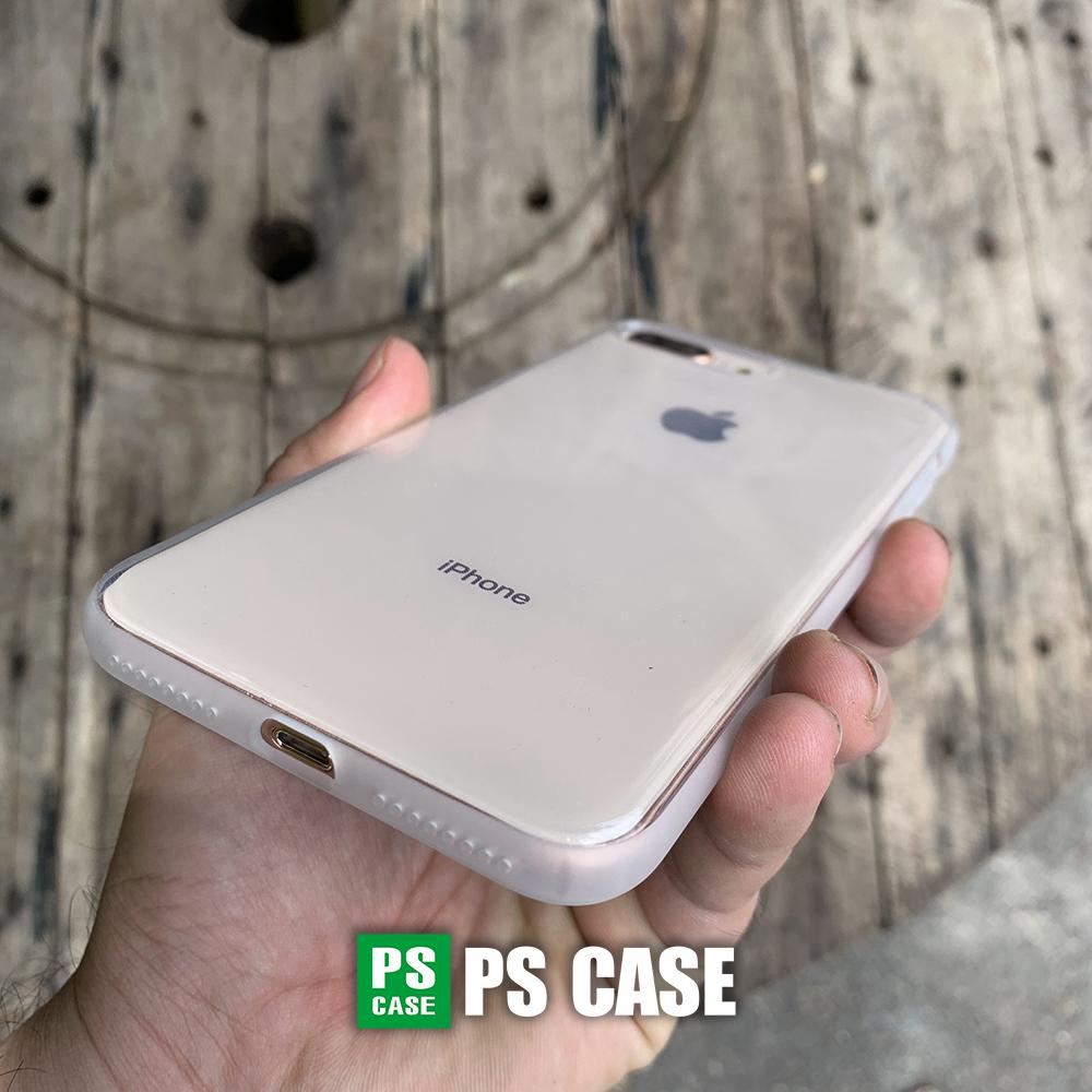 Ốp lưng dẻo trắng mờ chống sốc cao cấp dành cho iPhone 7 Plus / iPhone 8 Plus - PS Case phân phối