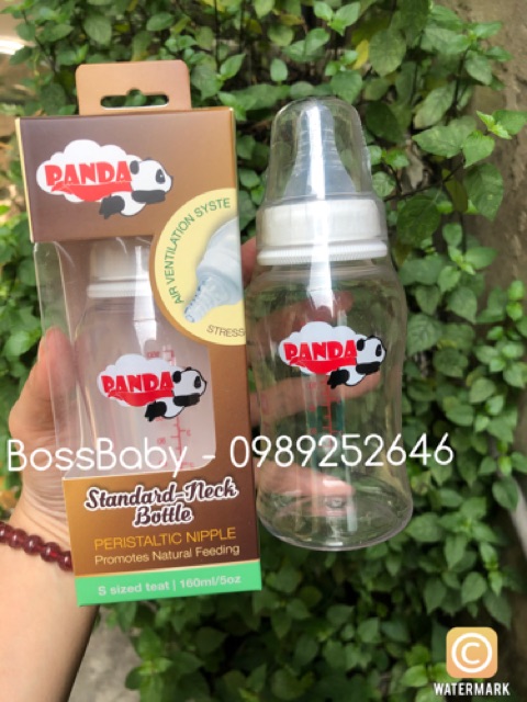 Bình Sữa Cổ Hẹp Panda Baby 160Ml