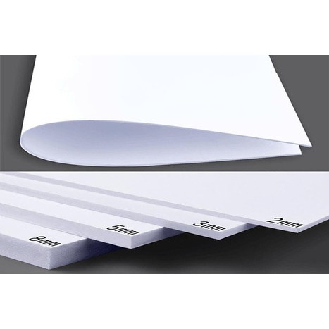 Tấm fomex làm mô hình, bìa fomex, tấm pvc làm mô hình dày 3mm, 5mm - size a4/a3