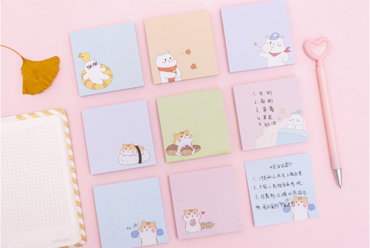Giấy note, giấy ghi chú dễ thương tệp 80 tờ